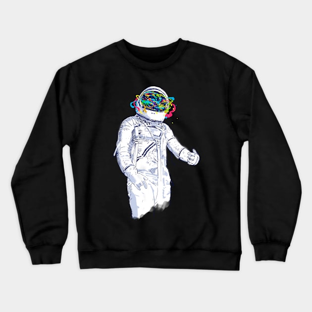 creative space Crewneck Sweatshirt by kharmazero